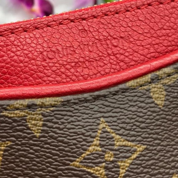 ❤️‍🔥PALLAS MM❤️‍🔥 LOUIS VUITTON Pallas Monogram Canvas Shoulder Bag Red - Picture 8 of 16